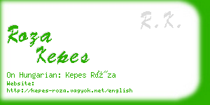 roza kepes business card